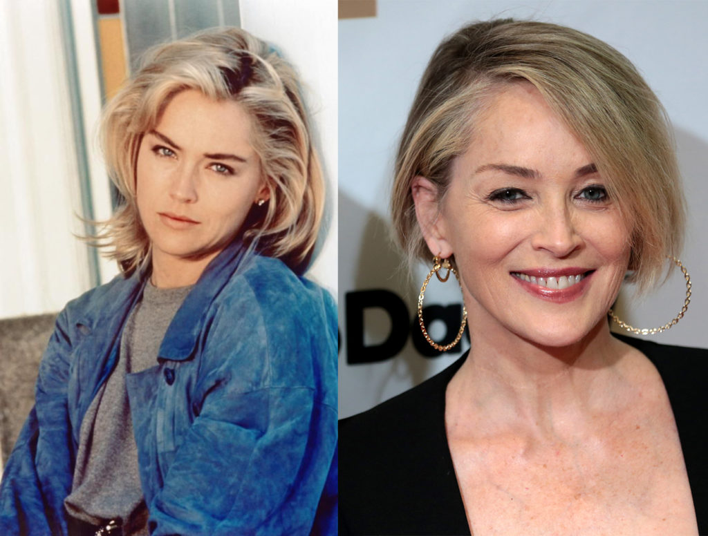 sharon stone then and now Adventure Crunch